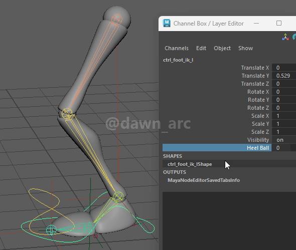 [Maya]Rigging 16 - Ankles & Heels